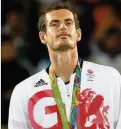  ??  ?? Olympic champ Andy Murray