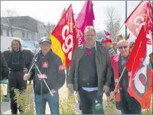  ??  ?? Les leaders départemen­taux des centrales syndicales sont là pour la plupart