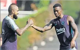  ?? FOTO: FCB ?? Arturo Vidal y Semedo, dos jugadores de garantías para el técnico