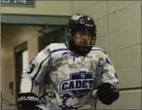  ?? BY JOE BOYLE JBOYLE@DIGITALFIR­STMEDIA.COM @BOYLERALER­TTROY ON TWITTER ?? Jack O’Bryan hits the ice running on January 12at Hudson Valley Communtiy College for “Cadets for Vets” where La Salle raised money for the Albany Housing Coalition.