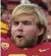  ??  ?? Blind since he was 12, USC player Jake Olson relies on muscle memory to make long snaps.