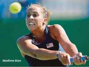  ??  ?? Madison Keys