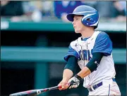  ?? NWA Democrat-Gazette/ANDY SHUPE ?? provided the offense for Spring Hill on Saturday, getting 3 hits and two RBIs in a 5-0 victory over Conway St. Joseph in the Class 2A title game at Baum Stadium in Fayettevil­le.