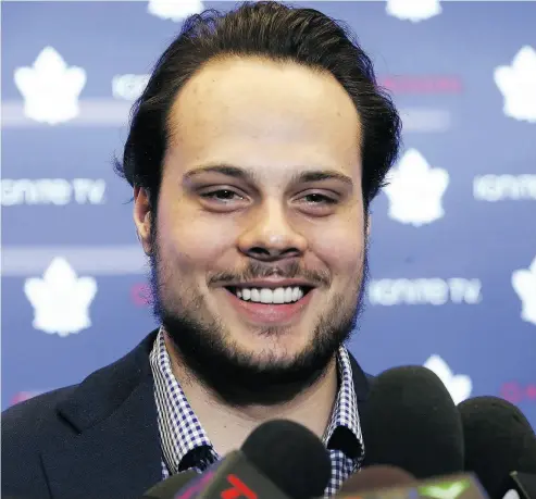  ?? VERONICA HENRI / POSTMEDIA NEWS ?? Toronto Maple Leafs signed centre Auston Matthews to a five-year contract extension Tuesday worth $58.17 million.