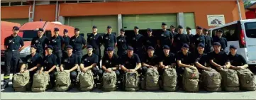  ??  ?? Les militaires de l’UIISC  sont partis hier à  heures de Brignoles. A  heures, ils ont décollé de Marseille pour Stockholm.