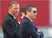  ?? MARK J. REBILAS, USA TODAY SPORTS ?? Scot McCloughan, left, was fired Thursday as general manager of the Redskins, owned by Dan Snyder, right.