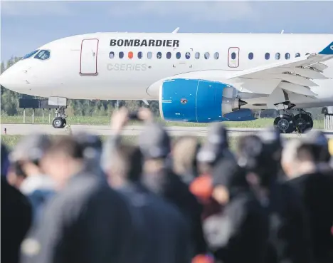  ?? DARIO AYALA ?? Boeing’s petition is considered likely part of its strategy to prevent Bombardier from becoming a major player in the U.S. market. “This is some sabrerattl­ing to make airlines in the U.S. nervous about the C Series and think, ‘maybe it’s a risk,’” said...