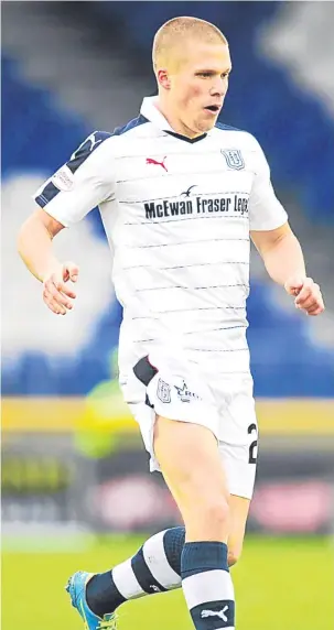 ??  ?? Henrik Ojamaa will be a late returner to Dundee training after internatio­nal duty.