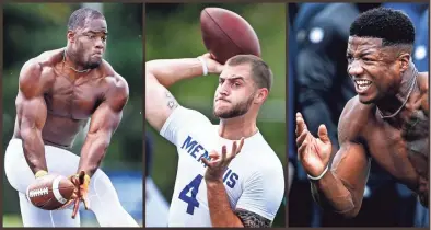  ??  ?? The best Memphis prospects for this year’s NFL draft include former Tiger linebacker Genard Avery, quarterbac­k Riley Ferguson and receiver Anthony Miller. MARK WEBER / THE COMMERCIAL APPEAL