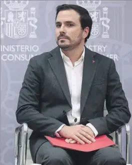  ?? EUROPA PRESS ?? Alberto Garzón, ministro de Consumo.