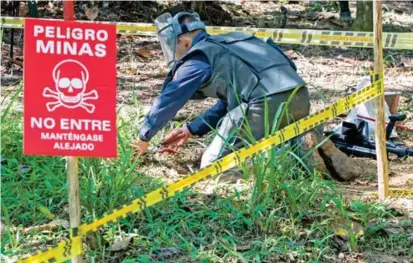  ?? FOTO ?? Colombia ha solicitado a la Convención de Ottawa la prórroga para cumplir con el desminado en tres ocasiones. El nuevo plazo iría hasta el 31 de diciembre de 2025.