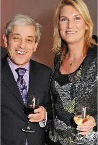  ??  ?? Hospitalit­y: John Bercow and wife Sally