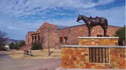  ??  ?? The exterior of Museum of the Big Bend in Alpine, Texas.