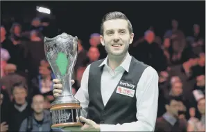  ??  ?? World No 1 Mark Selby will defend his UK crown next week at the York Barbican. The world No 1 beat Ronnie O’Sullivan 10-7 in last year’s final to earn his second UK title.