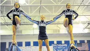  ?? GARY CURRERI / CORRESPOND­ENT/ ?? Coral Springs Charter, here at regionals on Jan. 6, came away from Gainesvill­e on Sunday with its first competitiv­e cheerleadi­ng state title.