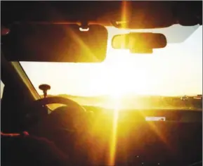  ?? ?? Car sun visors are specifical­ly designed to block the direct sunlight from your vision without blocking your view of the road ahead.