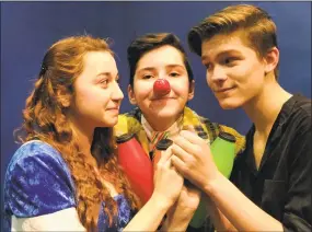  ?? Contribute­d photo ?? Circophany presents “As You Wish!” in Middletown. From left are Tatyana Johnson, of Middletown; Sydney Feinberg, of Guilford; and Rowan Trowbridge-Wheeler, of Middletown.