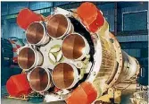  ??  ?? A report claims Ukrainianm­ade RD-250 engines, pictured here in a Russian Tsiklon-3 first stage rocket, were the basis for North Korea’s ballistic missiles.