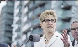  ?? CP PHOTO ?? Ontario Premier Kathleen Wynne, one of eight premiers in Washington for meetings on NAFTA, says she’s had some encouragin­g discussion­s that suggest people there want an update to the trade agreement rather than a drastic overhaul.