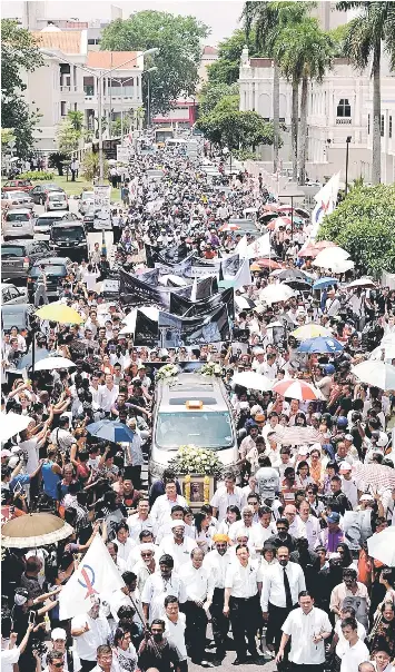 Thousands Pay Last Respects To Karpal Singh Pressreader