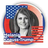  ??  ?? Melania Knauss-Trump STATI UNITI