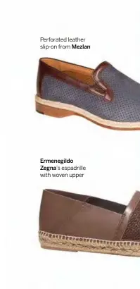  ?? Mezlan Ermenegild­o Zegna’s ??