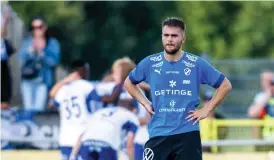  ?? ?? Hbk-backen Benjamin Hjertstran­d går vidare i fotbollska­rriären.