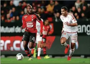  ??  ?? Giovanni Sio, lors du dernier match de championna­t contre le FC Lorient.