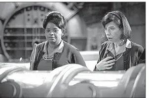  ??  ?? Octavia Spencer (left) and Sally Hawkins both were nominated for Oscars for their roles in The Shape of Water, Mexican filmmaker Guillermo del Toro’s Cold War tale about a mute office cleaner who falls in love with an amphibious creature.