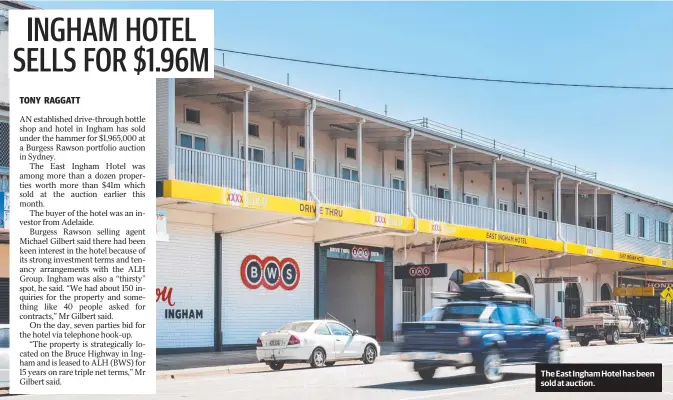  ??  ?? The East Ingham Hotel has been sold at auction.