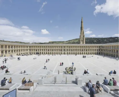  ??  ?? LANDMARK: Halifax’s 18th century Piece Hall is one of Yorkshire’s leading tourist attraction­s with seven million visitors since 2017.