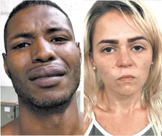  ?? REPRODUÇÃO ?? Rodrigo Jesus França, de 25 anos, e Juliana Mayara Brito da Silva, de 20, foram presos ontem pela DH