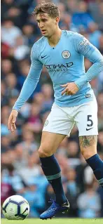  ?? GETTY ?? On the ball: Manchester City defender John Stones