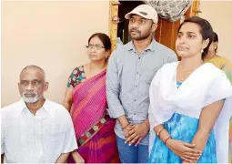  ?? — DC ?? Dr K. Rammurthy, who reached home after four years of captivity, speaks to the media with his family at Dondapadu near Eluru, West Godavari, on Sunday.