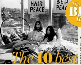  ?? ?? BED DEMO: John and Yoko hold their peace-in at the Hilton Amsterdam
(1). Inset below: The Beverly Hills Hotel (9)