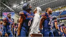  ?? Sam Owens/San Antonio Express-News ?? Safety Kelechi Nwachuku (6) joined UTSA in 2018, gaining an extra year of eligibilit­y due to the COVID-19 pandemic.