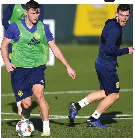  ??  ?? Flank switch: Tierney or Robertson could play at right-back for Scotland