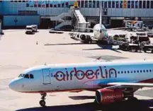  ?? AFP PIC ?? Air Berlin may have to sell off its assets after key investor Etihad threw in the towel after years of trying to keep it flying despite losses.