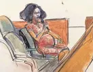  ?? ELIZABETH WILLIAMS VIA AP ?? In a courtroom sketch, Jerhonda Johnson Pace testifies against R. Kelly on Aug. 18 in New York.