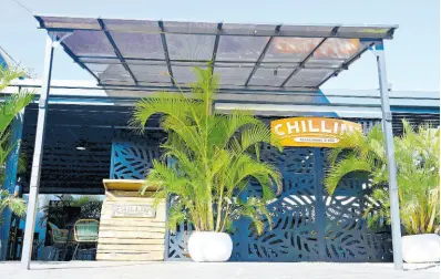  ?? ?? Chillin’s new location on Musgrave Avenue provides the serenity and space for a great culinary experience.