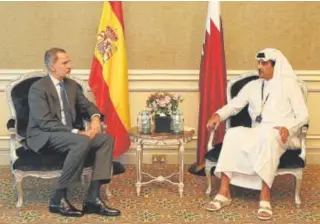  ?? // ABC ?? El Rey junto al jeque Tamim bin Hamad Al Thani