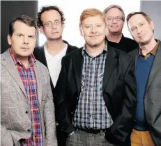  ?? SUPPLIED ?? Kids in the Hall Bruce McCulloch, Kevin McDonald, Dave Foley, Mark McKinney and Scott Thompson are in town May 19.