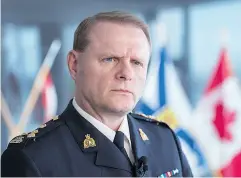  ?? ANDREW VAUGHAN / THE CANADIAN PRESS ?? RCMP Assistant Commission­er Brian Brennan talks to reporters at a press conference Tuesday in Halifax.