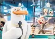  ?? Warner Bros. Pictures ?? DEBUTING well below box-office projection­s this past weekend was the animated “Storks.”