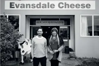  ??  ?? Pablo Dennison and Colleen Dennison outside the tasting room.