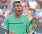  ??  ?? Expecting big things on grass this year: Nick Kyrgios.