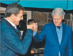  ?? PRESIDENCI­A ?? CITA. Massa informó a Clinton sobre las tratativas con el Fondo.