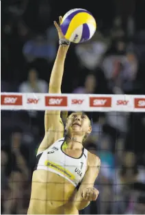  ?? Alexandre Loureiro / Getty Images ?? Kerri Walsh Jennings has broken with the Associatio­n of Volleyball Profession­als and started her own tour.