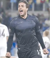  ??  ?? La gioia di Matri dopo il gol dell’1-0 al Rosenborg