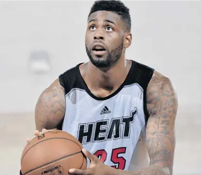  ?? FERNANDO MEDINA/GETTY IMAGES ?? After averaging 19.8 points, 12.1 rebounds and 2.6 blocked shots in the D-League, Willie Reed, 25, has emerged as the Heat’s most consistent player in summer league, averaging 12.3 points and eight rebounds.